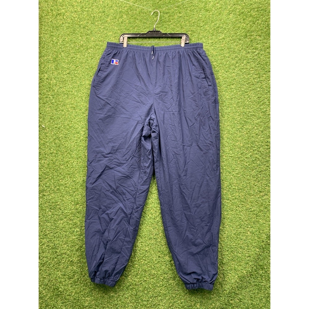 Russell Athletic Sweatpants Womens 2XL Lined Windbreaker Trackpants USA Made y2k